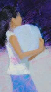 Detail of painting: “Girl with Mom”